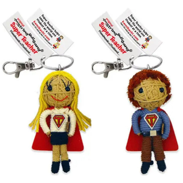 Kamibashi String Doll Keychain - Super Teacher – Zee Bee Market LLC