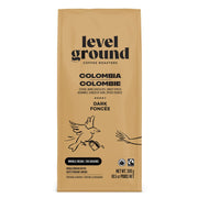 Level Ground Colombia Dark & Strong Coffee Whole Bean 10.5oz bag