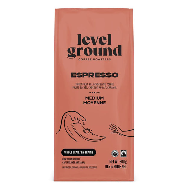 Espresso Organic Medium Roast Premium Coffee Whole Bean 10.5oz bag