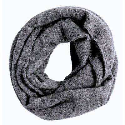 Milkshake 100% Alpaca Fiber Infinity Scarf - Grey