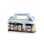 Mini Flavored Wild Honey Gift Set with three 1.76oz jars