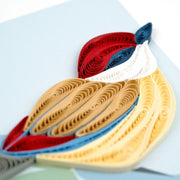 Quilled Decorative Birds Note Card Box Set card 1 detail