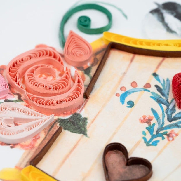 Quilled Birdhouses Note Card Box Set card 1 detail