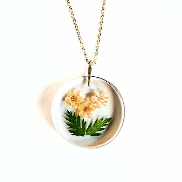 Birth Month Flower Pendant Necklace