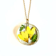 Birth Month Flower Pendant Necklace