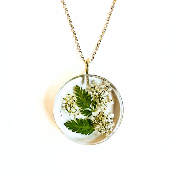 Birth Month Flower Pendant Necklace