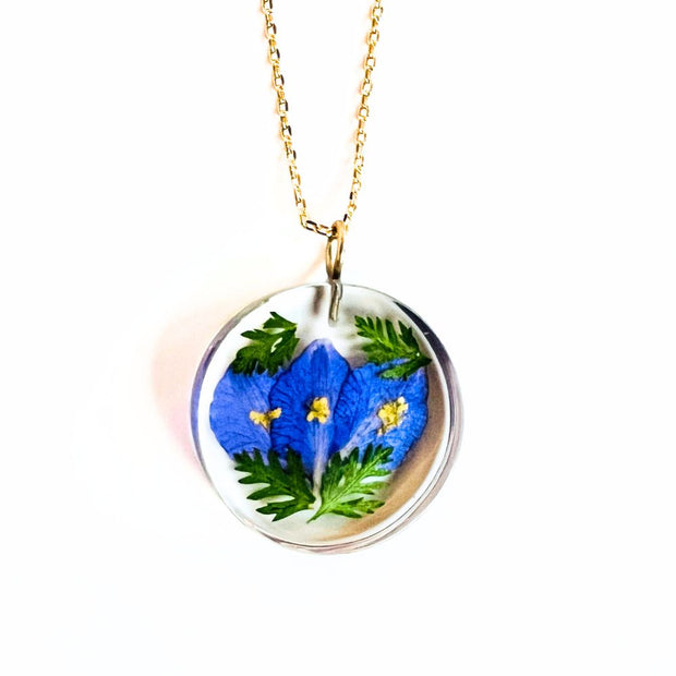 Birth Month Flower Pendant Necklace