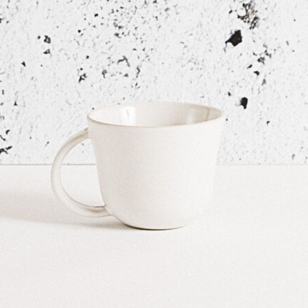 Stoneware Coffee Mug 6.7 oz Matte White