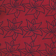 Passion Lilie Organic Cotton Cabernet Wrap Dress print detail
