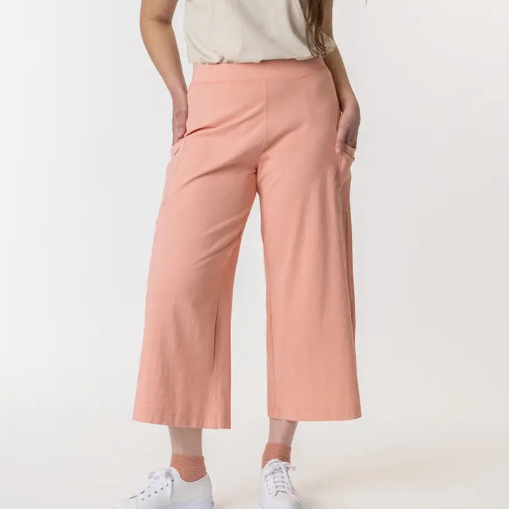 Organic Cotton Gaucho Pants - Blush – Zee Bee Market LLC