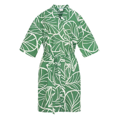 Organic Cotton Robe  in Canopy Sage print 