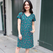 Passion Lilie Organic Cotton Woodland Rose Dress on model front view