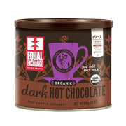 12oz can of Equal Exchange organic dark hot chocolate