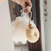 Person holding a Palm Body Eco Max Wash Brush made of Soft Jute