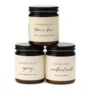 Pioneer Valley Candles in 7oz Glass Jars - 3 scents