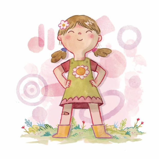 Powerfully Pink Hardcover Book showing one of the interior pages