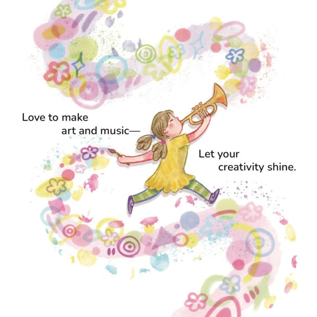 Powerfully Pink Hardcover Book showing one of the interior pages