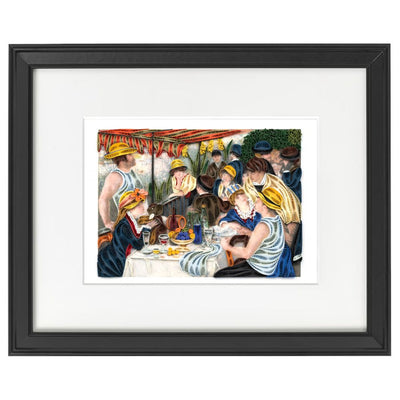 Quilled Luncheon of the Boating Party by Renoir Framed Art