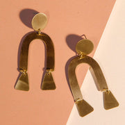 Modern Shapes Post Earrings styled
