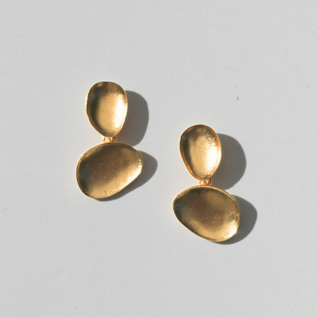 Rover & Kin Luxe Brass Baubles Earrings flat
