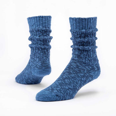 Organic Cotton Ragg Socks - Navy Solid