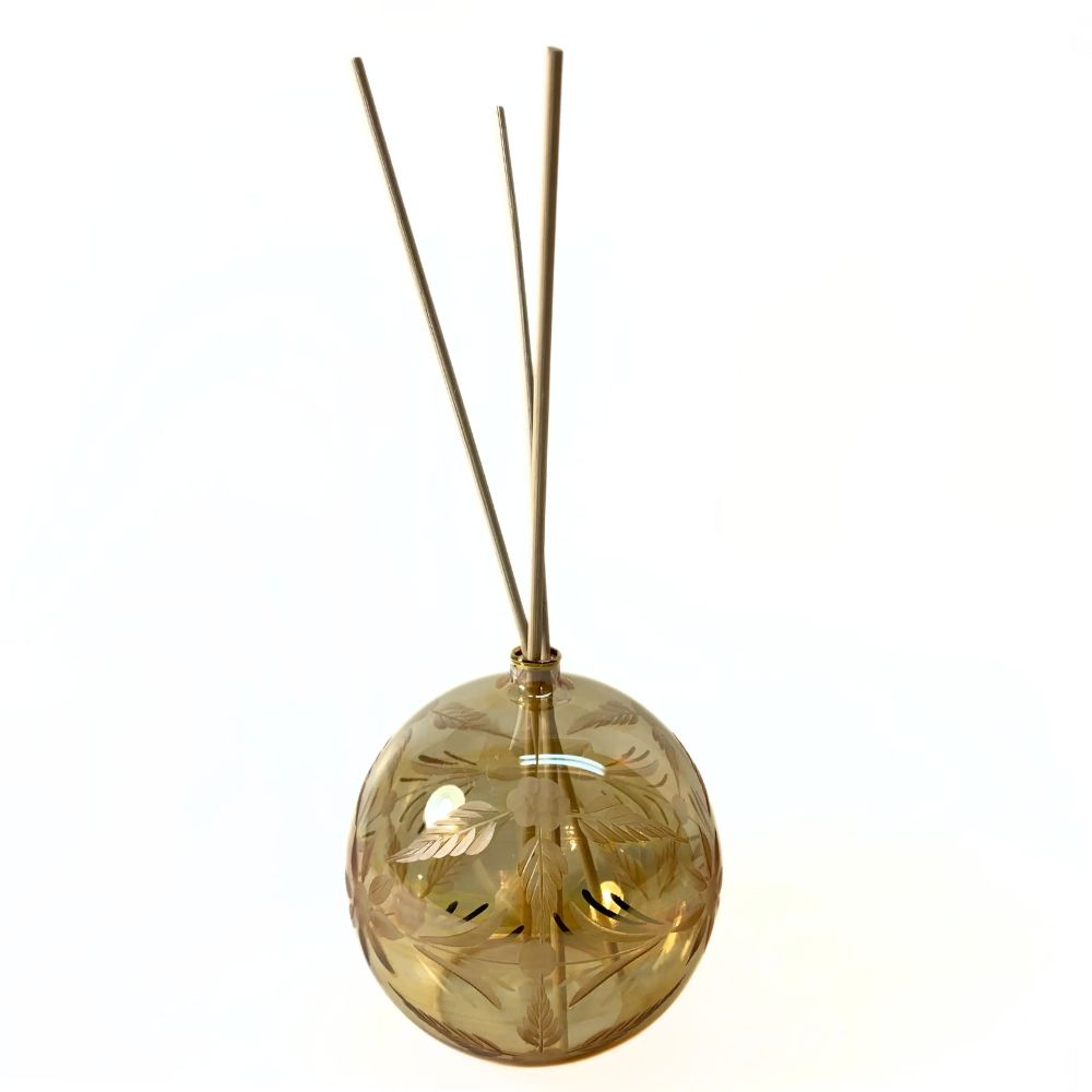 Round Blown Glass Reed Diffuser – Zee Bee Market LLC
