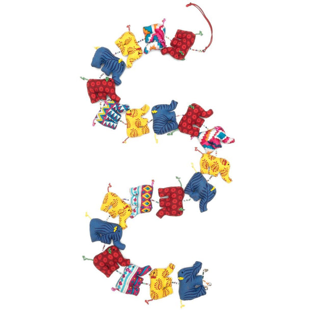 3.5 foot long Festival Elephants Hanging Garland