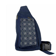Cotton Canvas Mini Backpack Belt Bag - Navy
