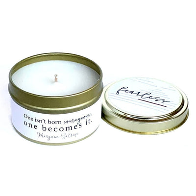 She Inspires 4oz Tin Candle - Fearless