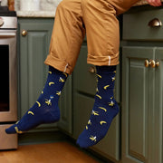 Conscious Step Socks that Plant Trees Navy Gone Bananas on model