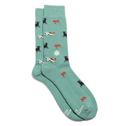 Conscious Step Socks That Save Cats - Teal Frisky Felines