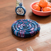 Spiral Spiced Heatable Trivet - Primary Color Patterns lifestyle