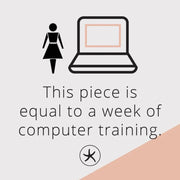 Starfish Project positive impact for sale of jewelry: one week of computer training