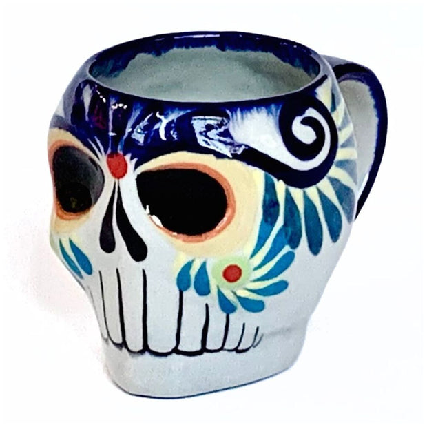Hand-painted Sugar Skull Ceramic Mug - Design 6