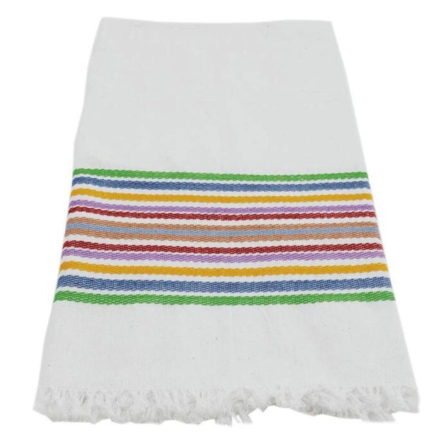 Cotton Kitchen Towel - Multicolor Bright Stripes