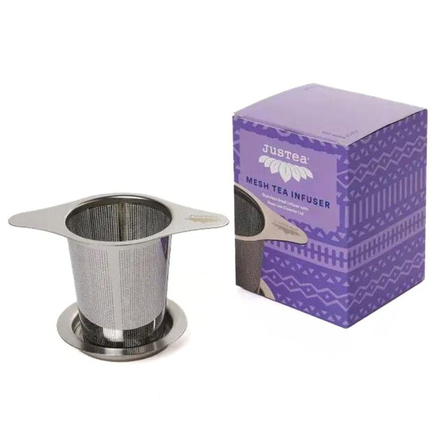 JusTea Tea Infuser with Dual-use Coaster Lid with box