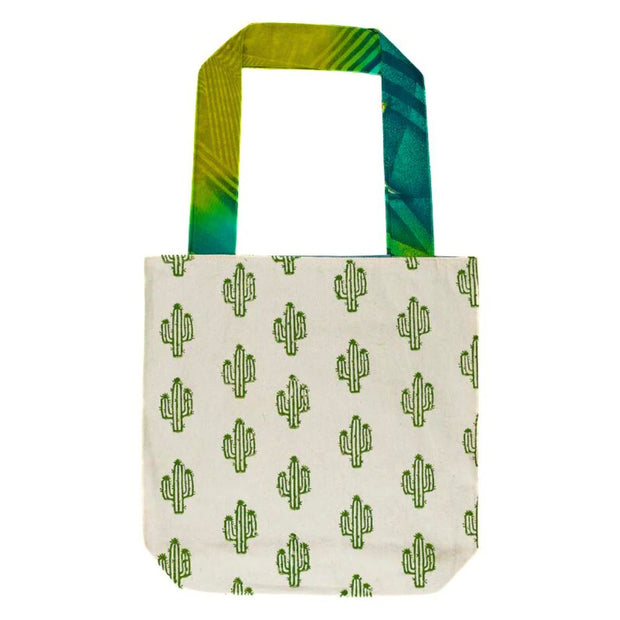 Screen Printed Cotton Cactus Tote Bag