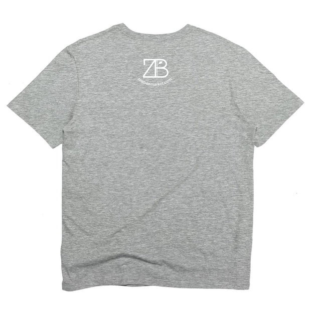 Unisex SS Premium Cotton Tee in Oxford Grey - BIKE STL BIKE back