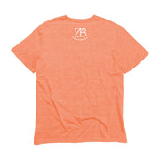 Unisex Short Sleeve Triblend Tee in Orange Sherbet - STL Skyline back
