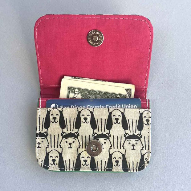 Screen Print Card Holder - Black Dogs styled