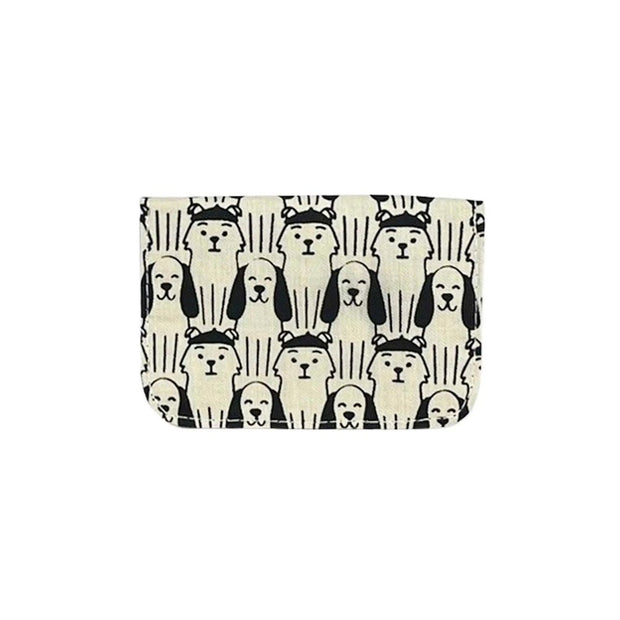 Screen Print Card Holder - Black Dogs