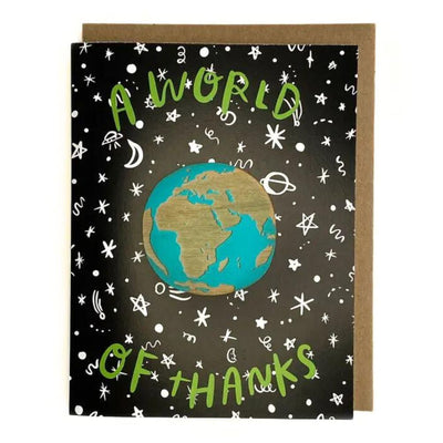 A World of Thanks Magnet with Greeting Card