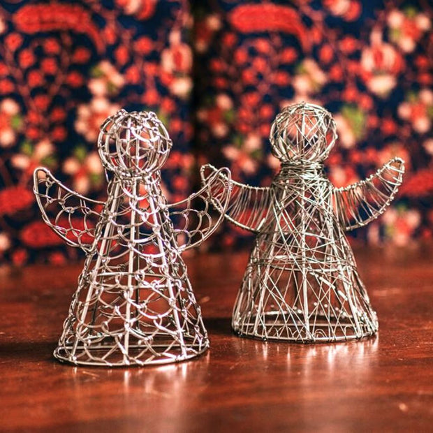Silver-tone Wrapped Wire Angels lifestyle