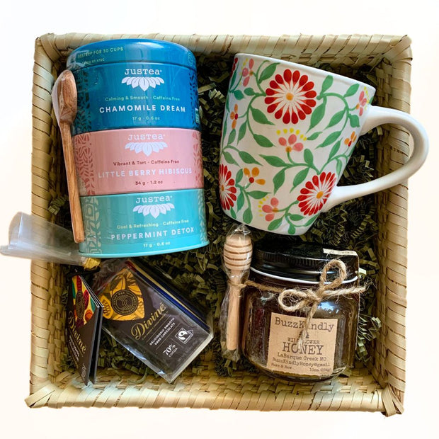 Honey and Tea and Chocolate Gift Basket