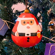 Hand-painted Santa Claus Gourd Ornament lifestyle
