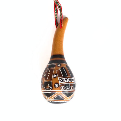 Hand-carved Gourd Maraca - Musical Instruments