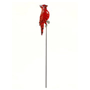 Painted Metal Garden Stake - Cardinal