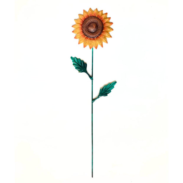 Painted Metal Garden Stake - Sunflower