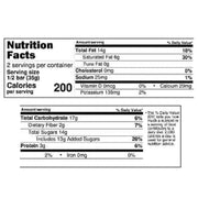 Nutrition Facts for Zotter Hand-Scooped Chocolate 70g Bar - Sweet Christmas Greetings