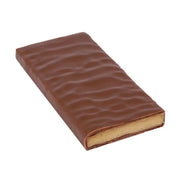 Zotter Hand-Scooped Chocolate 70g Bar - Eggnog showing filling